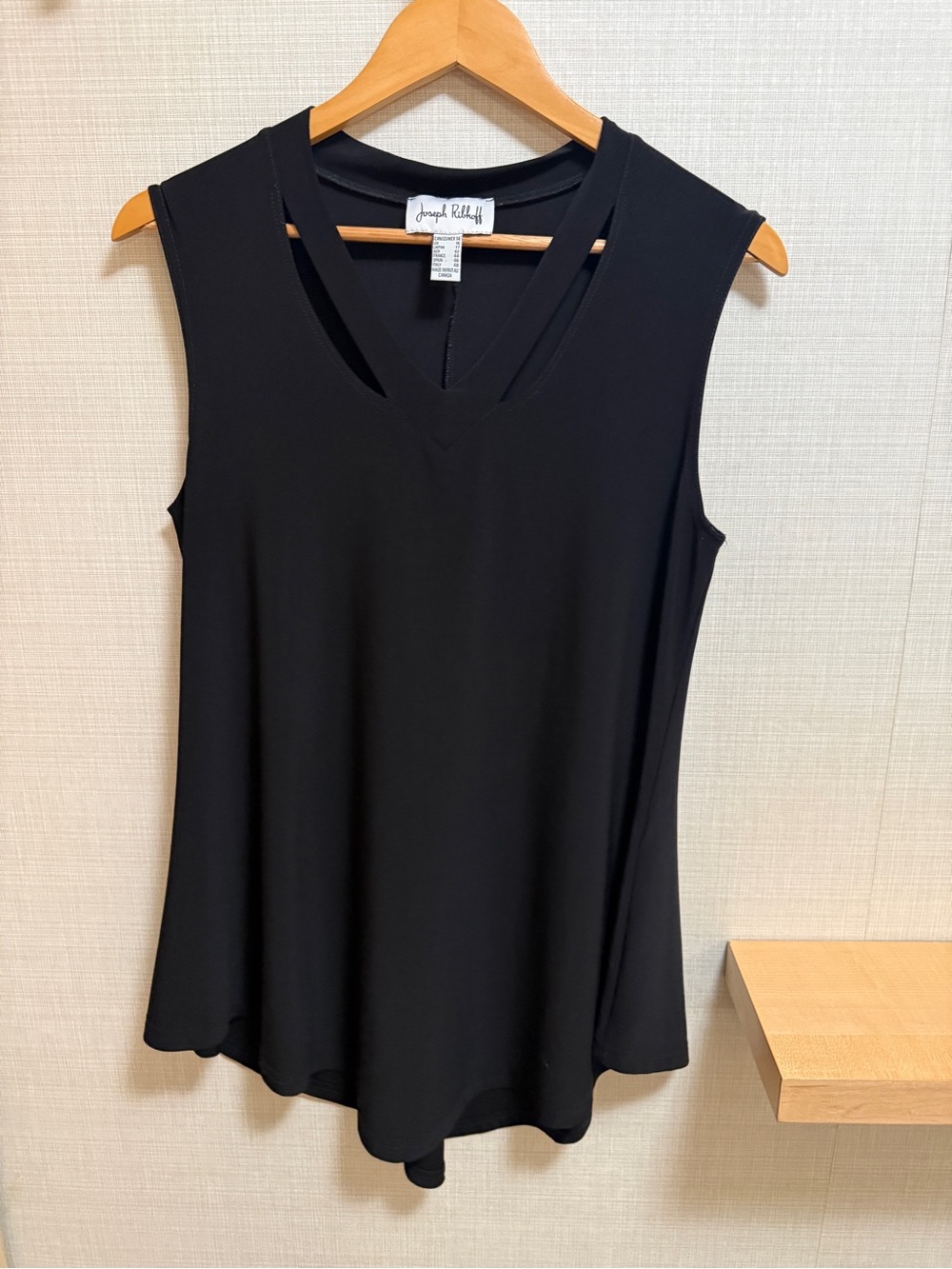Joseph Ribkoff Black Sleeveless Tunic Tank Top Size 14 Canada